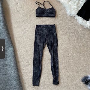 Lululemon Align Pant and Flow Y Bra diamond dye Set
